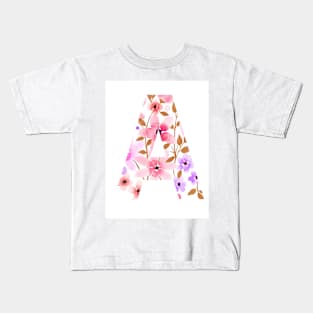 letter A Kids T-Shirt